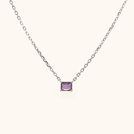 February Amethyst Necklace