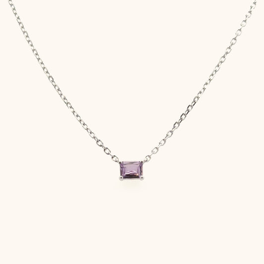 June Light Amethyst Necklace