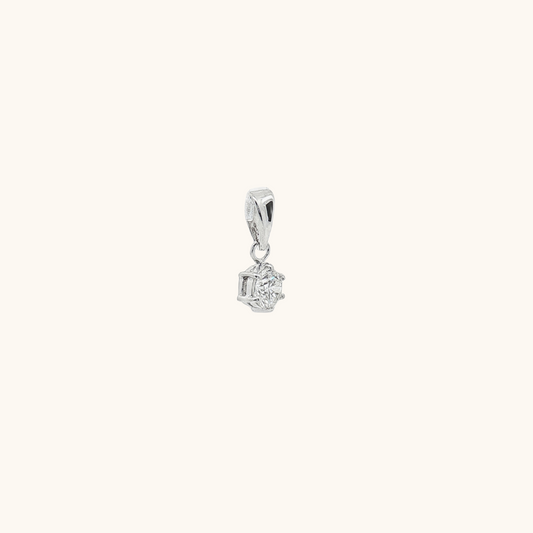 Mini 6 Claw Diamond Pendant
