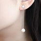 Pearl & Diamond Drop Earrings