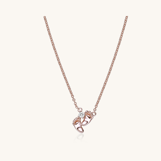 Mini Little Footprint® Diamond Necklace