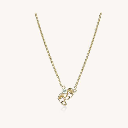 Mini Little Footprint® Diamond Necklace